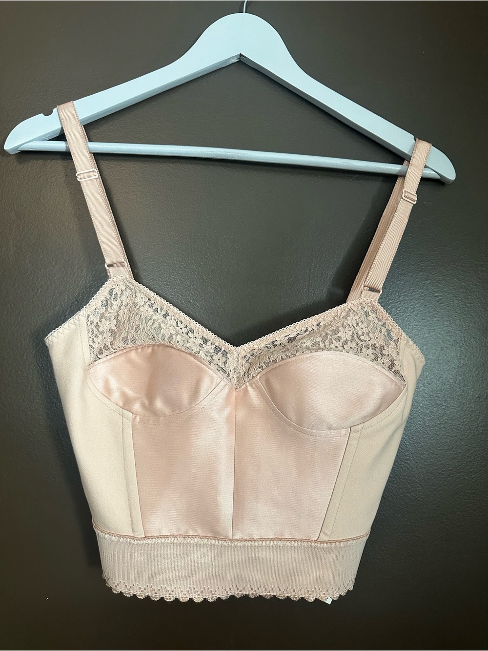 STELLA MCCARTNEY Mesh Lace Bustier Top EUC Size IT 38